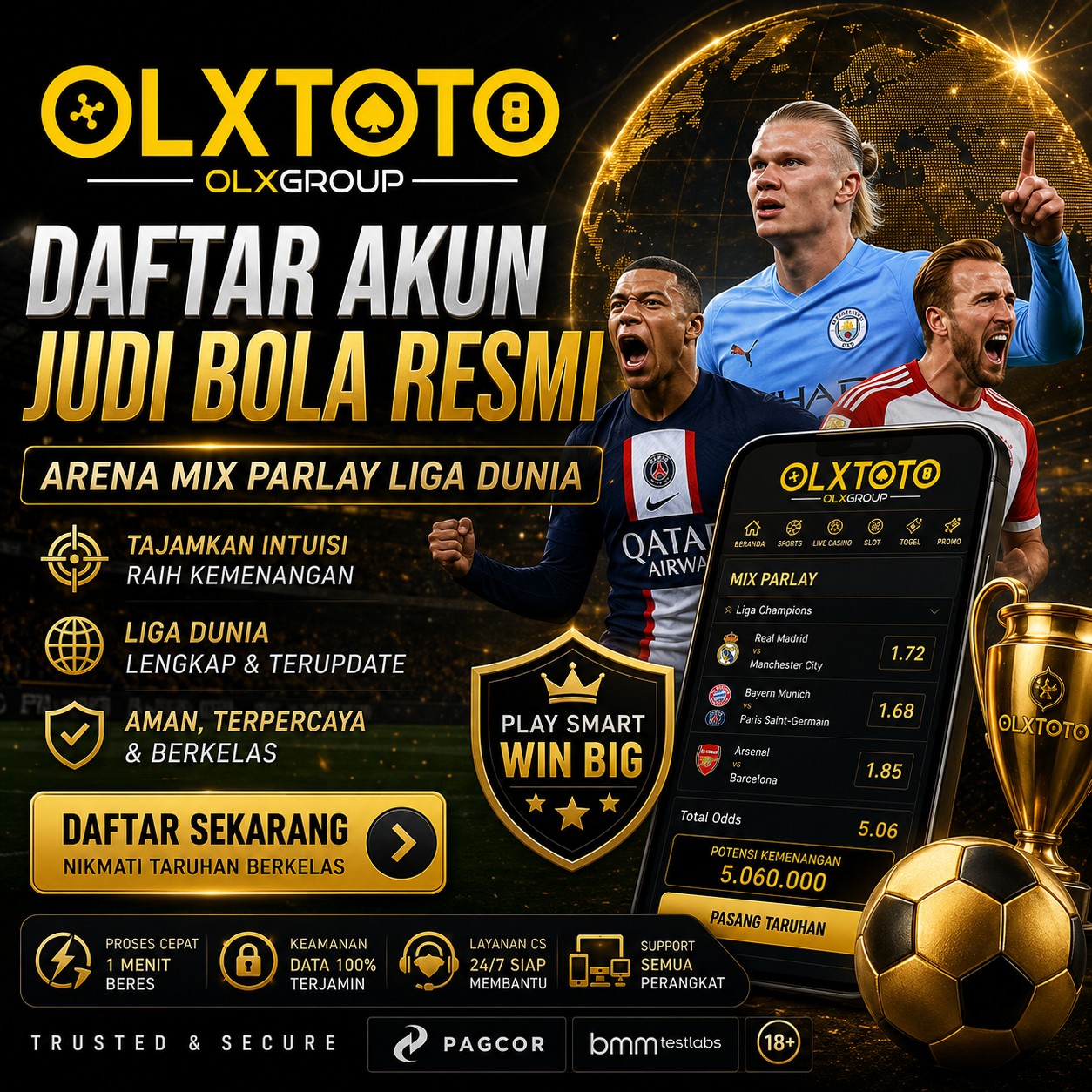 OLXTOTO : Daftar Akun Judi Bola Resmi Arena Mix Parlay Liga Dunia